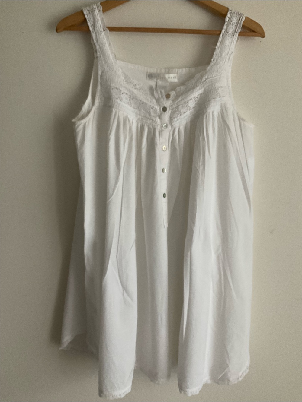 Eileen West Heirloom Dream Chemise Queen Anne Lace White Cottage Boho Nightgown - Picture 5 of 9